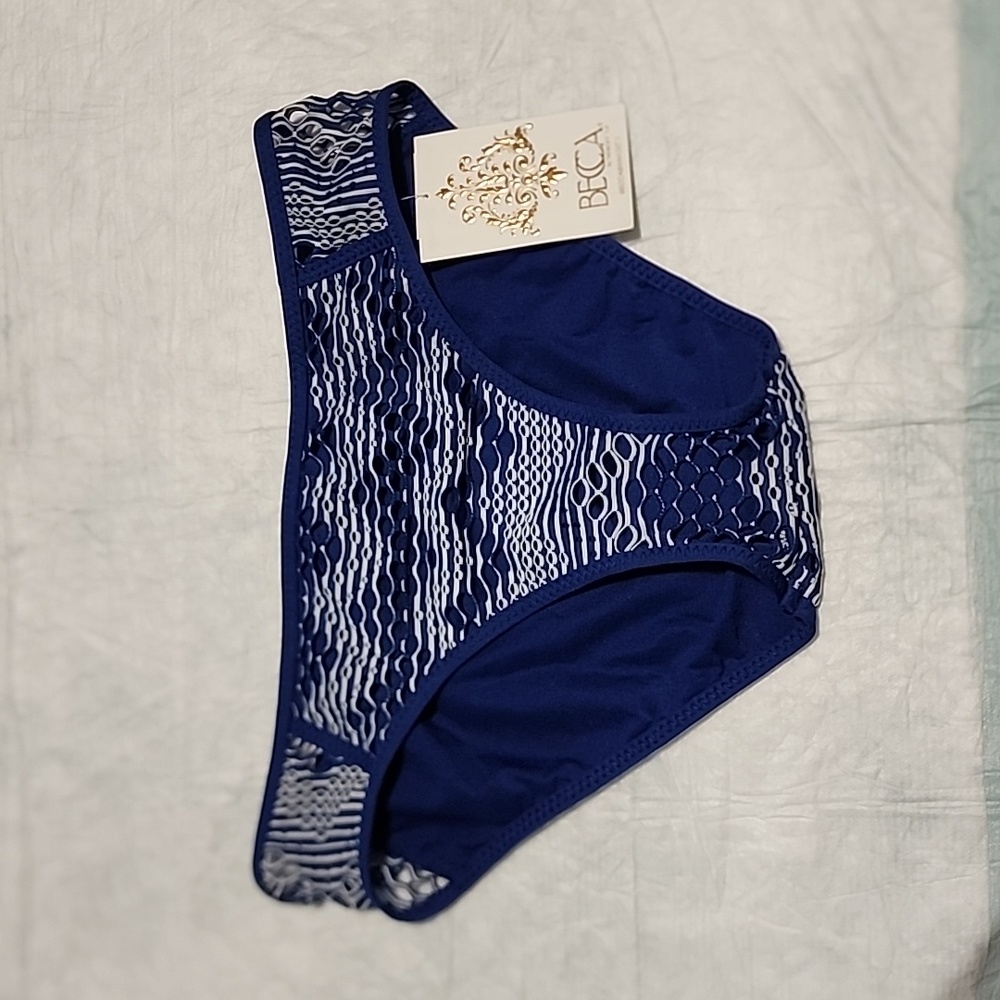 BECCA Hipster Fit Multi-colored Bikini Bottom/Size s
